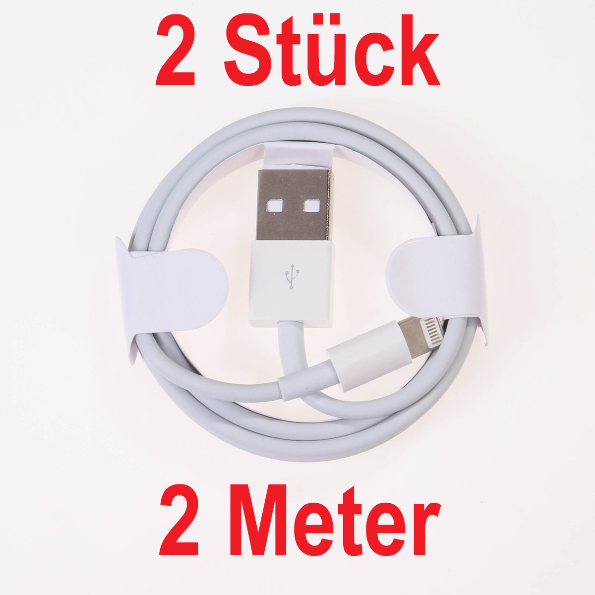 2 Meter USB A auf Lightning Ladekabel für Apple iPhone iPad 5 6 7 8 X XS XR 11 12 13 Plus Pro Max