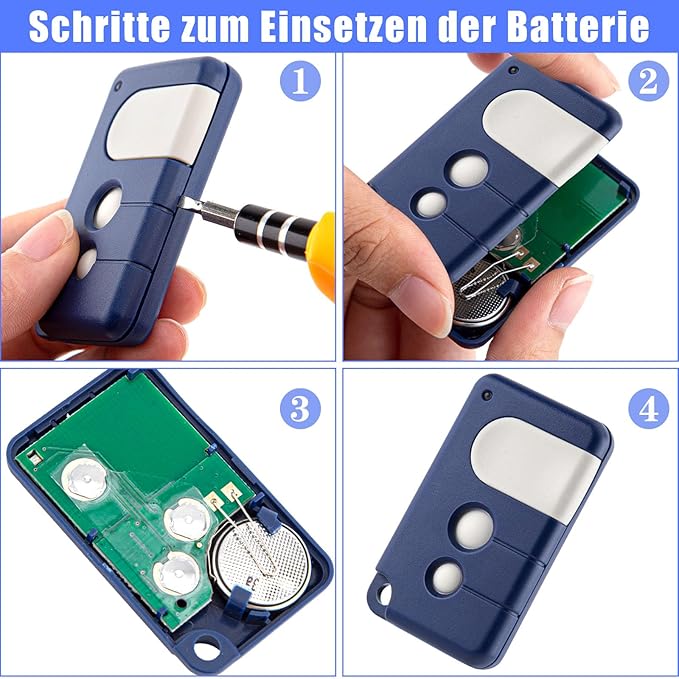 Liftmaster Ersatz Handsender 433,92MHz kompatibel mit 84333E 84333EML 84335EML 94335E 94335EML